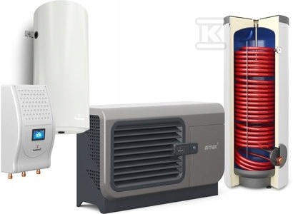 Tepelné čerpadlo GALMET Airmax3 12 kW + GBOX + zásobník + zásobník